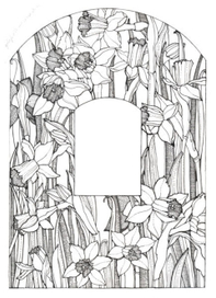 Оборочная иллюстрация "Нарциссы"