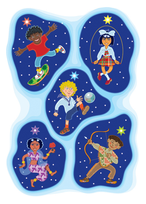 Разноцветные дети