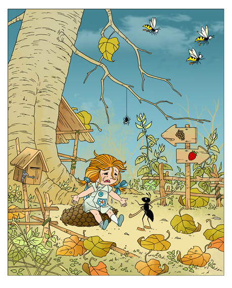 Иллюстрация к книге Олега Васютинского "Зюзюка Зю"