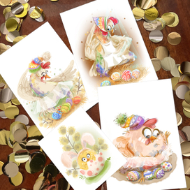 открытки к Пасхе