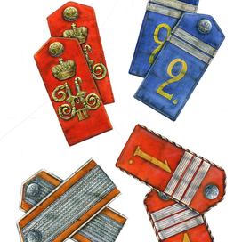 Погоны казачьих полков Р.И №2