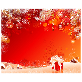 подарок на снегу