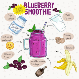 blueberry smoothie