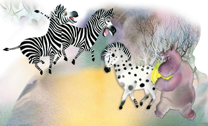 Зебра в крапинку