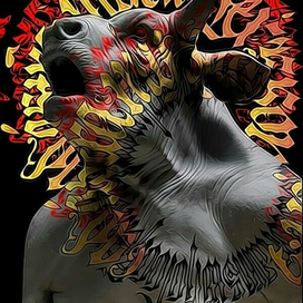 Бык каллиграфи