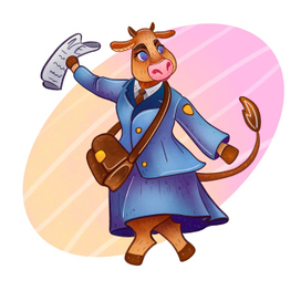 Корова-почтальон