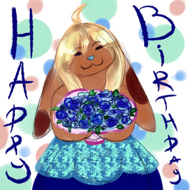 Открытка на день рождение