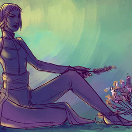 эльфийка и лаванда