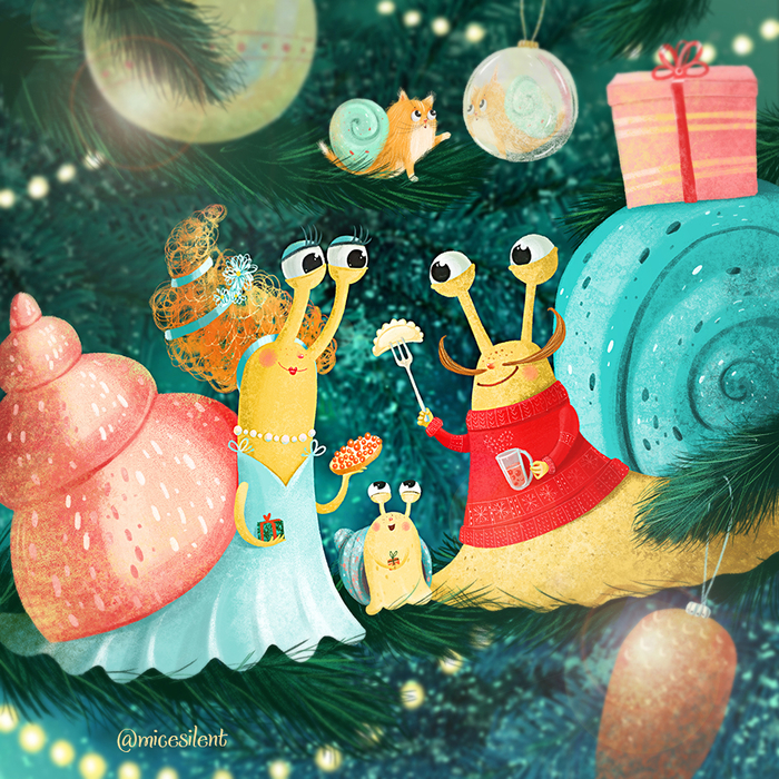 Как улитки встречали Новый год