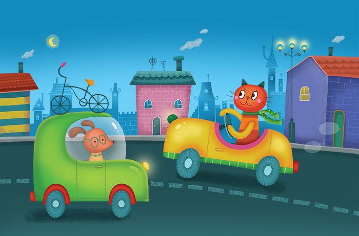 Детские карточки для издательства "Робинс"