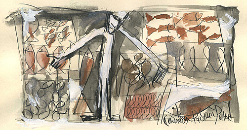 зарисовки Галатского моста