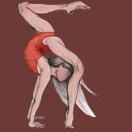 Гимнастка.Растор.