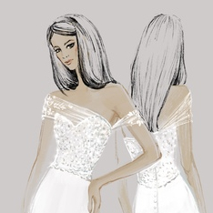 Эскиз свадебного платья для vip клиентки YasyaMinochkina