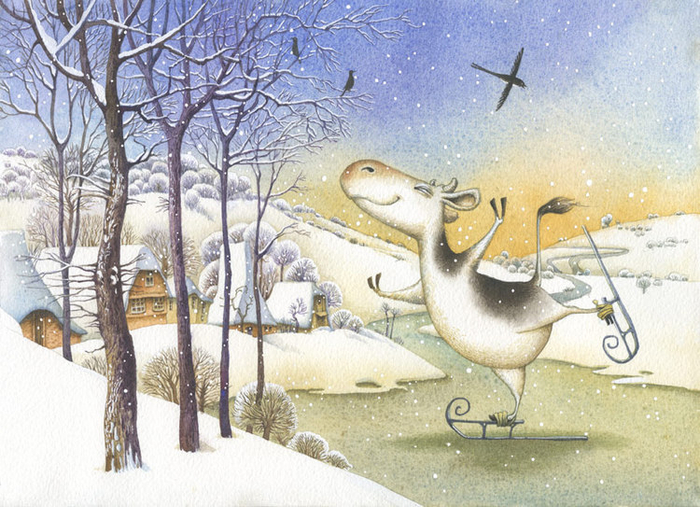 Корова очень любит Брейгеля:)