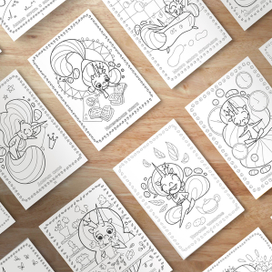 Раскраска Единорожка