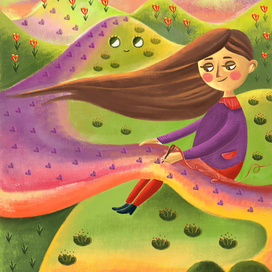 Весенний шарфик 