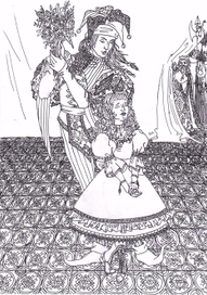 Арлекин и принцесса.