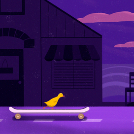 одинокий расстроенный утенок