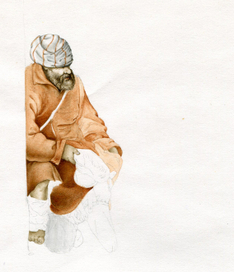 Нищий (по рисунку Брейгеля)