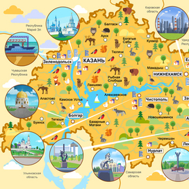 Карта для учебного пособия