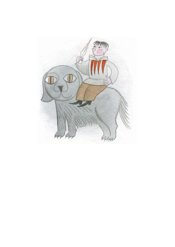 герой на собаке