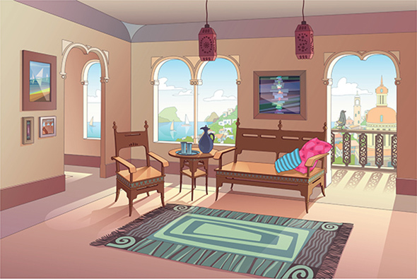 Интерьер в восточном стиле