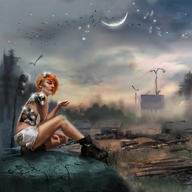 "Перчинка" портрет сестры.