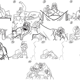 Раскадровка для анимационного виодеоролика