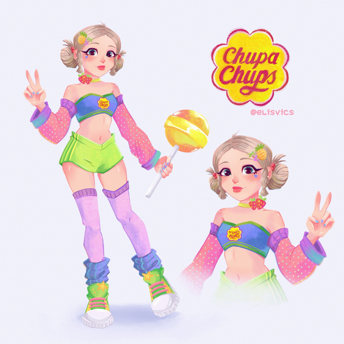 Персонаж ждя бренда Чупа-Чупс