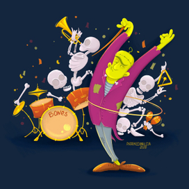 Франкенштейн - дирижёр ансамбля «Косточки»