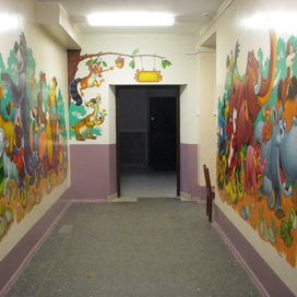 фойе в поликлиннике