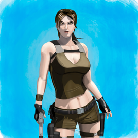 Фан арт Лара Крофт