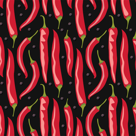 Перцы, бесшовный паттерн
