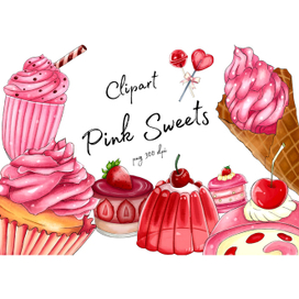 Clipart Pink Sweets