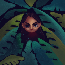 Маугли. Иллюстрация. Растр.