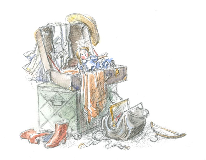 Валентина Осеева "Динка". Иллюстрация