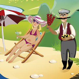 пляж Чёрноморского побережья