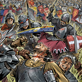 Рабочие фрагменты комикса "Спасти принцев из Тауэра"