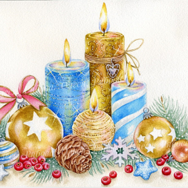 ‘’ Новогодние свечи ‘’.