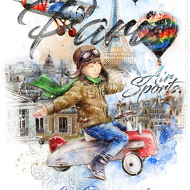 Спорт настоящих джентльменов "Париж. Аэроплан"