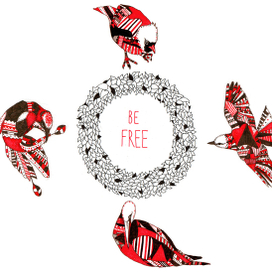 Птицы в графике 