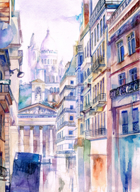 Дорога к базилике Сакре-Кер