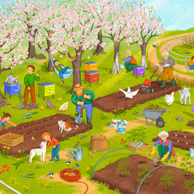 Весна на ферме