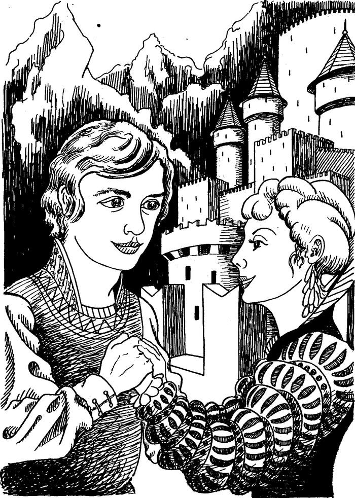 Иллюстрация к книге "Удивительные приключения Билла Грэлли".