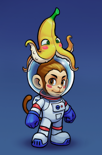 банананог и мартышка