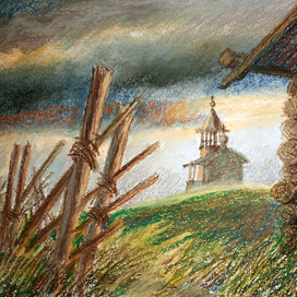 Кижи 2019. Нарьина гора. Закат