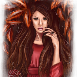 Девушка осень