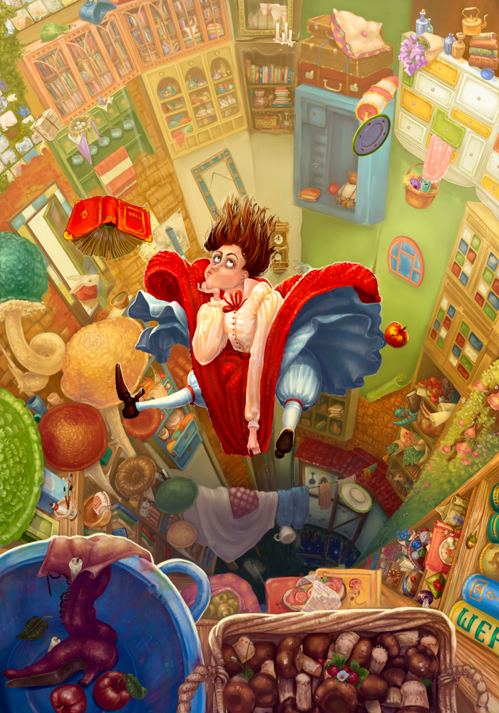 Алиса в стране чудес ( В колодце)