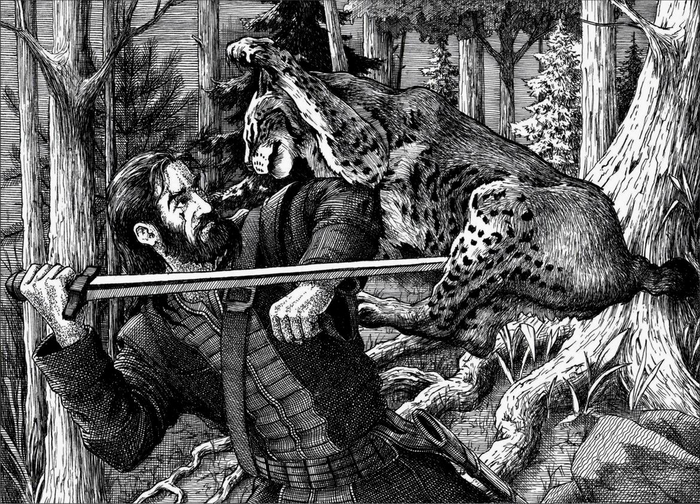 Рысь атакует