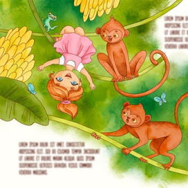Иллюстрация для календаря «Джунгли»